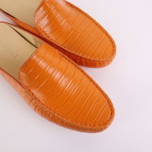 NIB M.Gemi Croc Embossed FELIZE Mule Clementine 36.5, 38